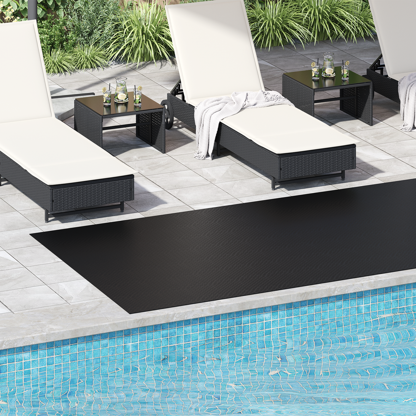 Floor Mat Black 1.5 x 4 m Rubber