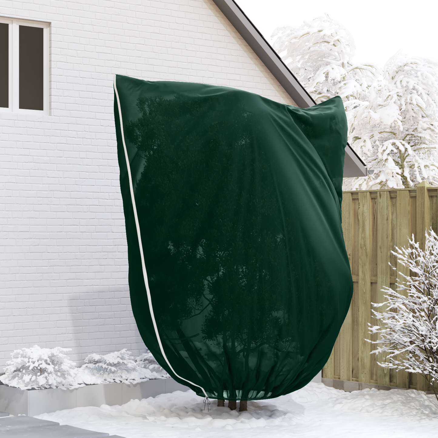 Frost Protection Plant Fleece Covers Green 3.5 x 2.5 m