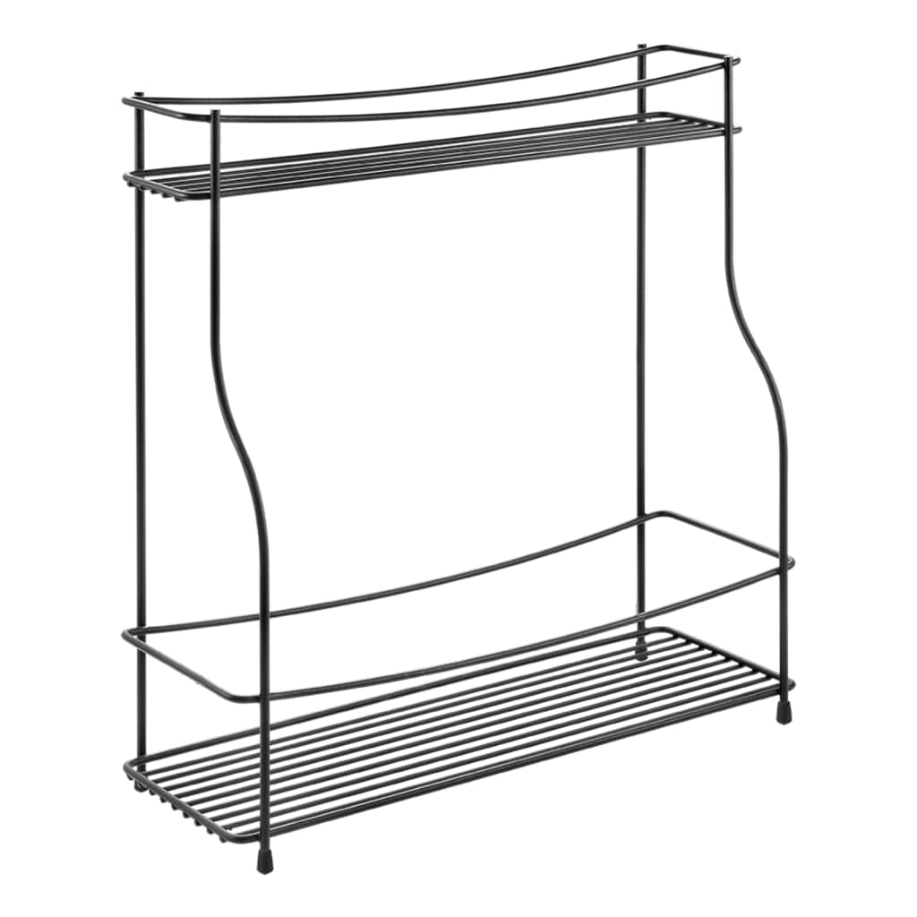 Metaltex 2-tier Spice Rack Basalmico Black