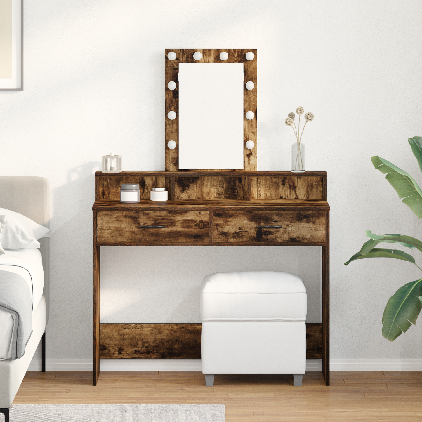 Dressing Table Brown 100 x 41 x 140 cm Engineered Wood