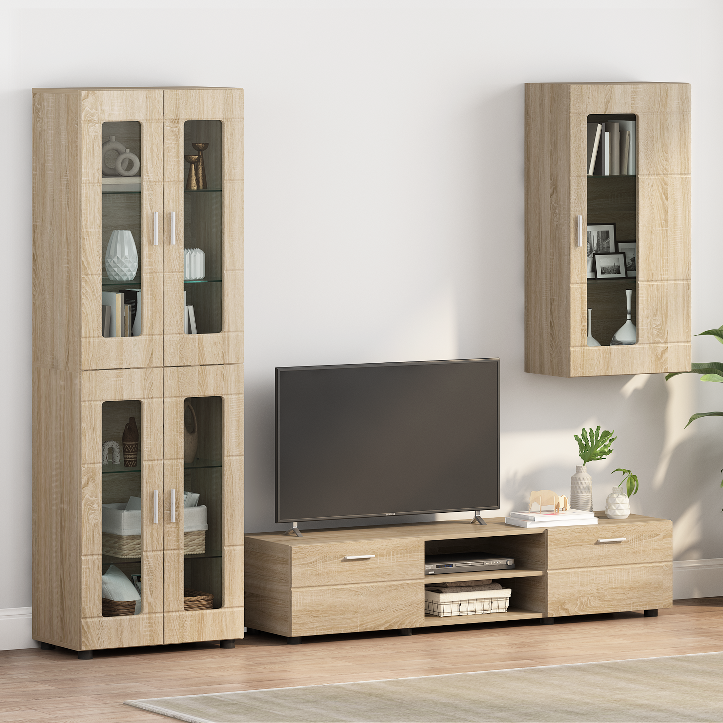 Wooden Cabinet Sonoma Oak 50 x 29 x 100 cm Engineered Wood