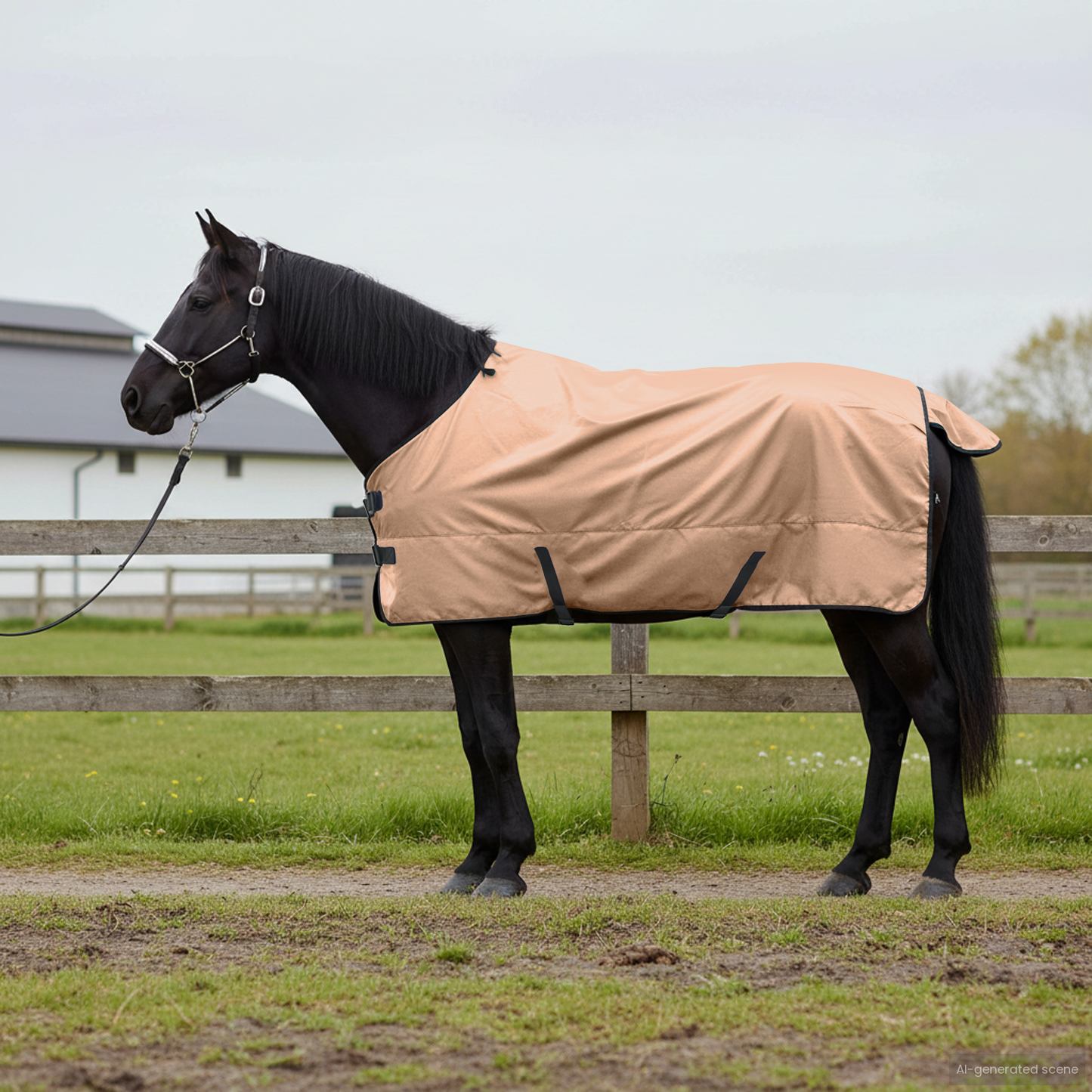 Horse Blanket Cappuccino 155 cm Polyester