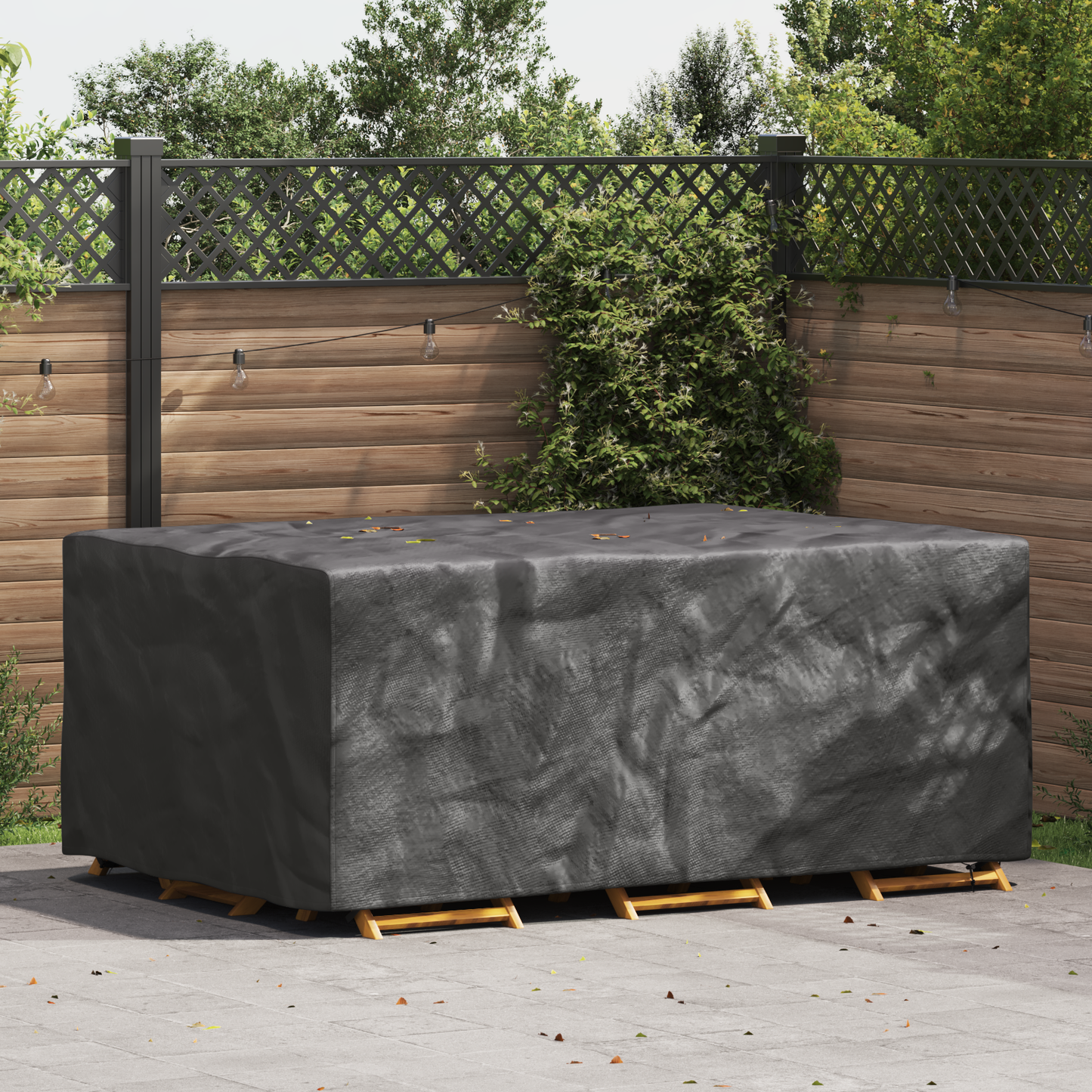 Furniture Cover Plain Black 230 x 165 x 80 cm 600D