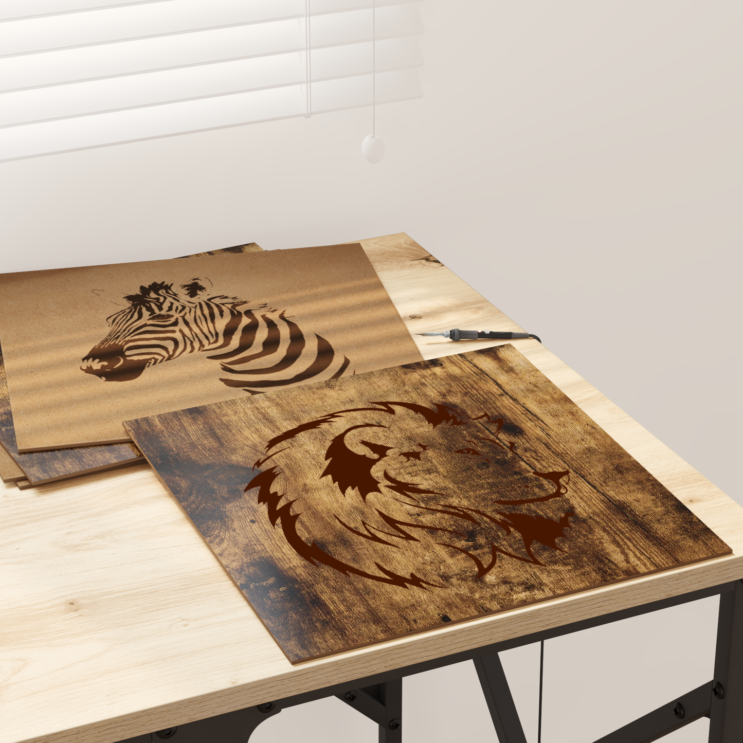 Decor Panels 50 pcs Smoked Oak 30 x 30 x 0.27 cm