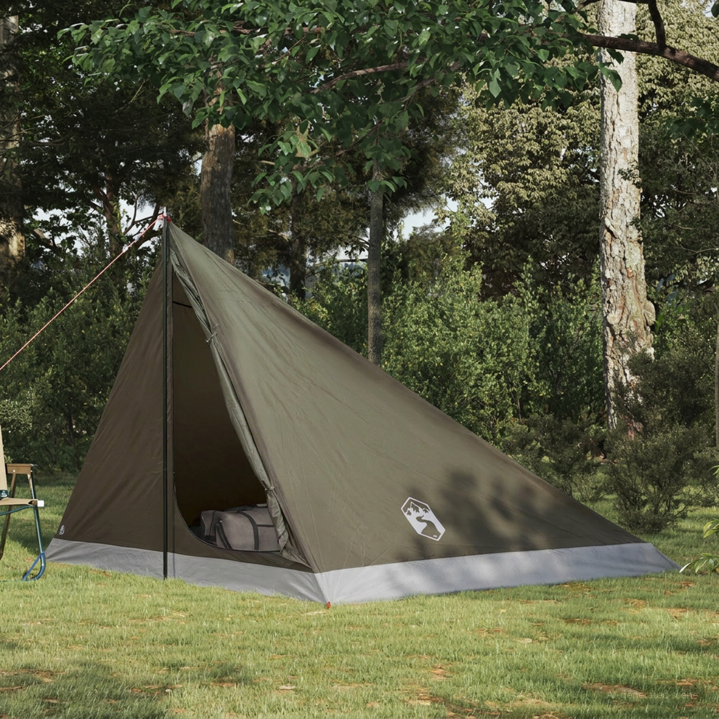 Backpacking Tent Brown and Grey 4-Person