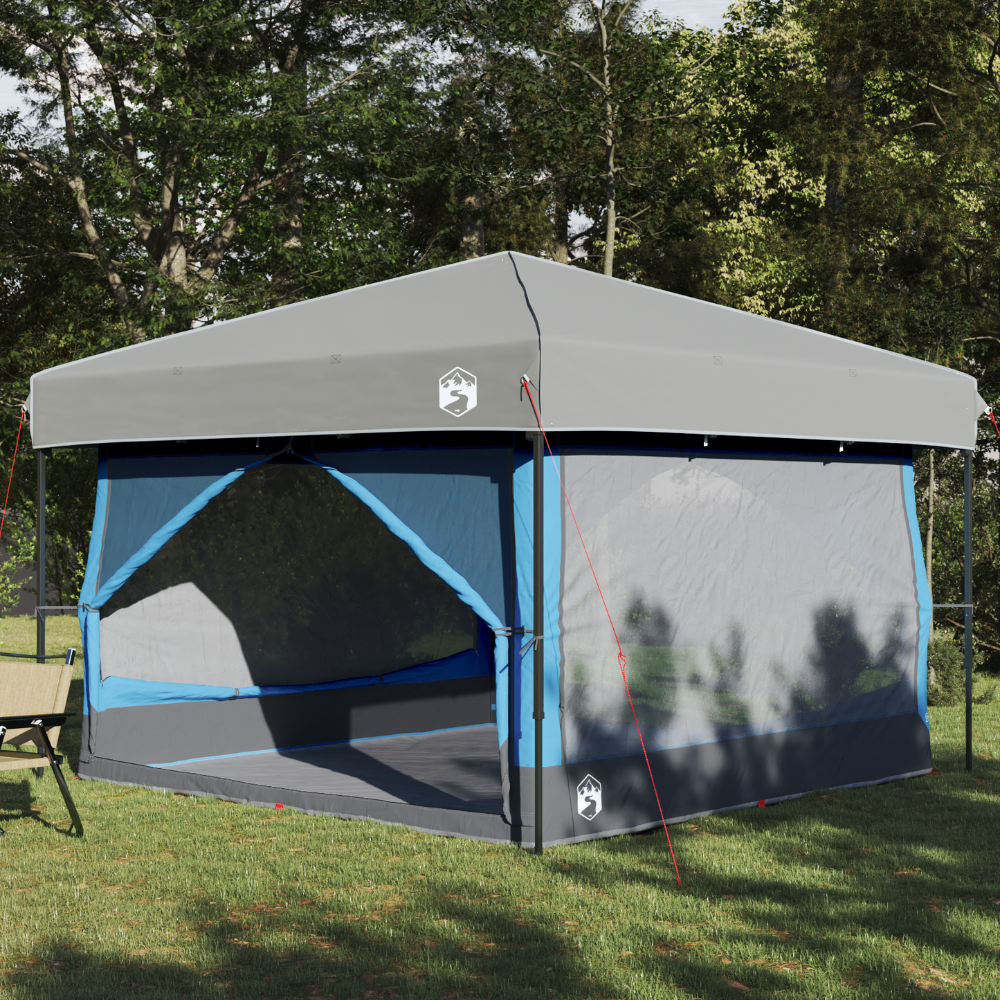 Inner Tent 7-Person 7-Person 300 x 300x 250 cm Blue and Grey