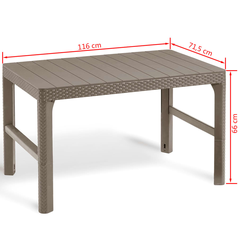 Keter Garden Table Lyon Cappuccino