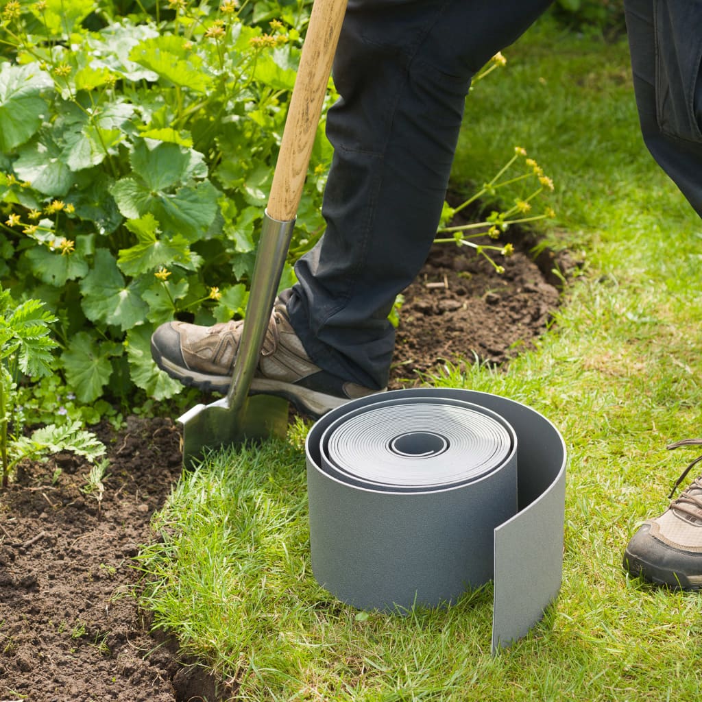 Nature Garden Border Edging and Spike Set Grey