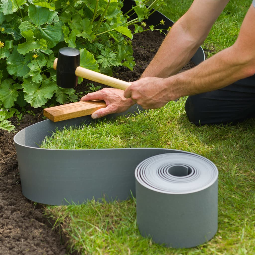 Nature Garden Border Edging and Spike Set Grey