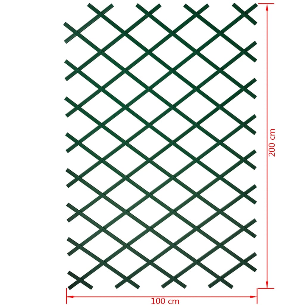 Nature Garden Trellis 100x200 cm PVC Green 6040704