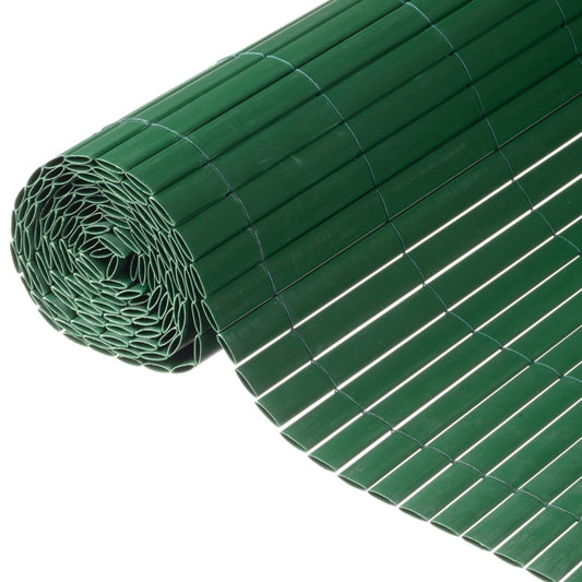 Nature Double Sided Garden Screen PVC 1x3m Green