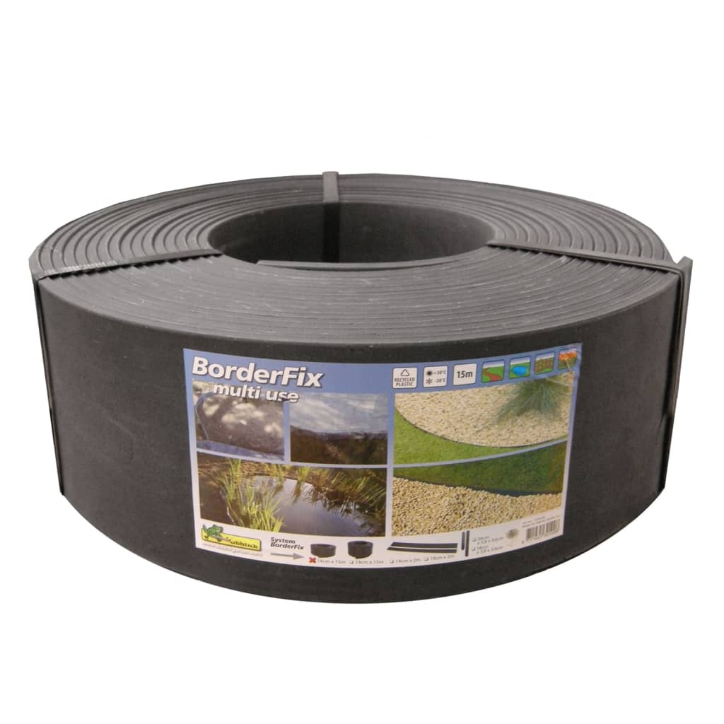 Ubbink Garden Border Edging 14cmx15m 7mm Black