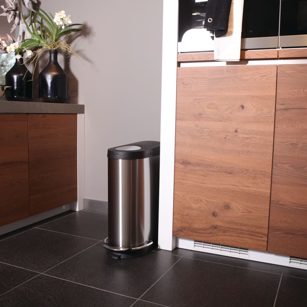 EKO Pedal Bin Viva 40 L Matte Silver