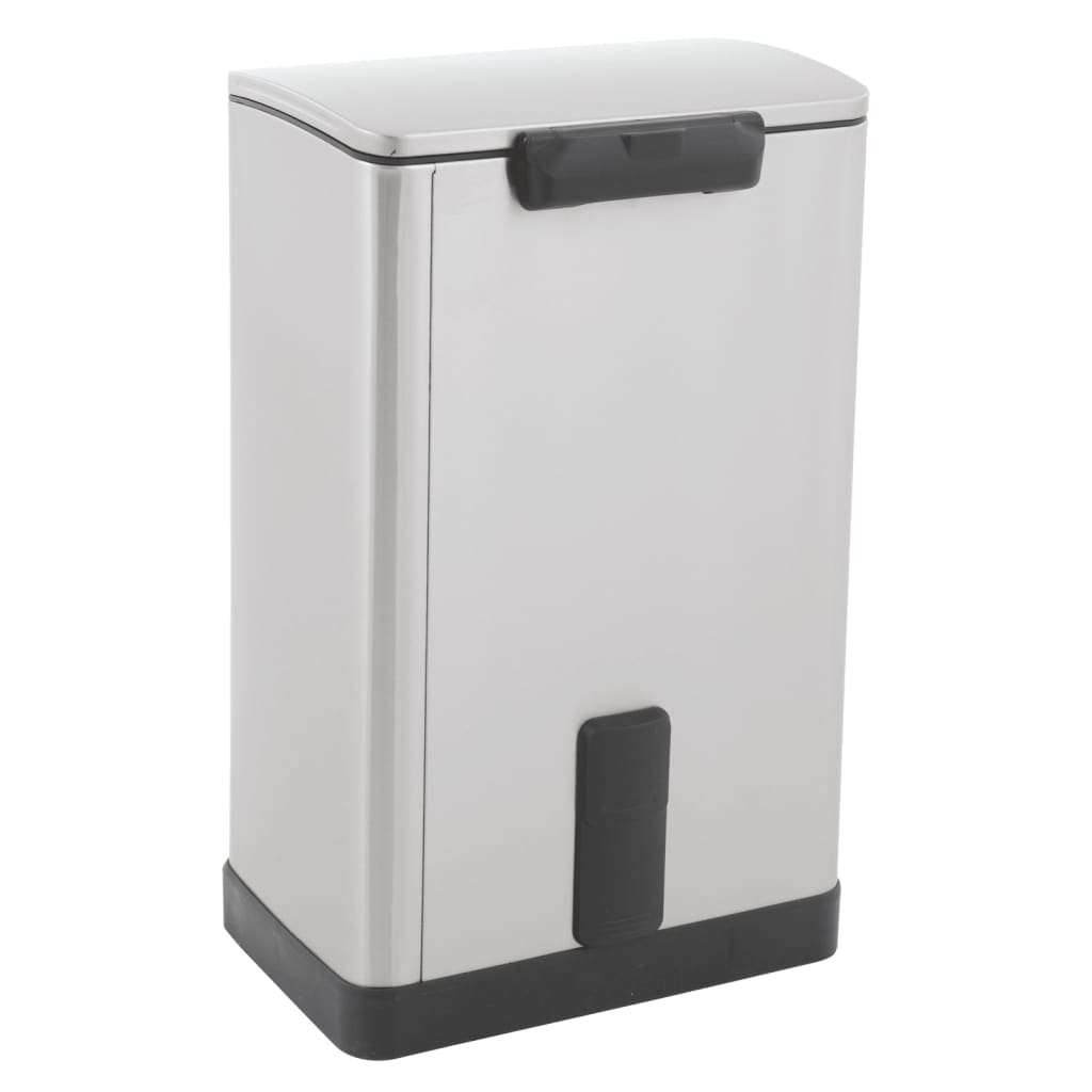 EKO Pedal Bin E-Cube 40 L Matte Silver