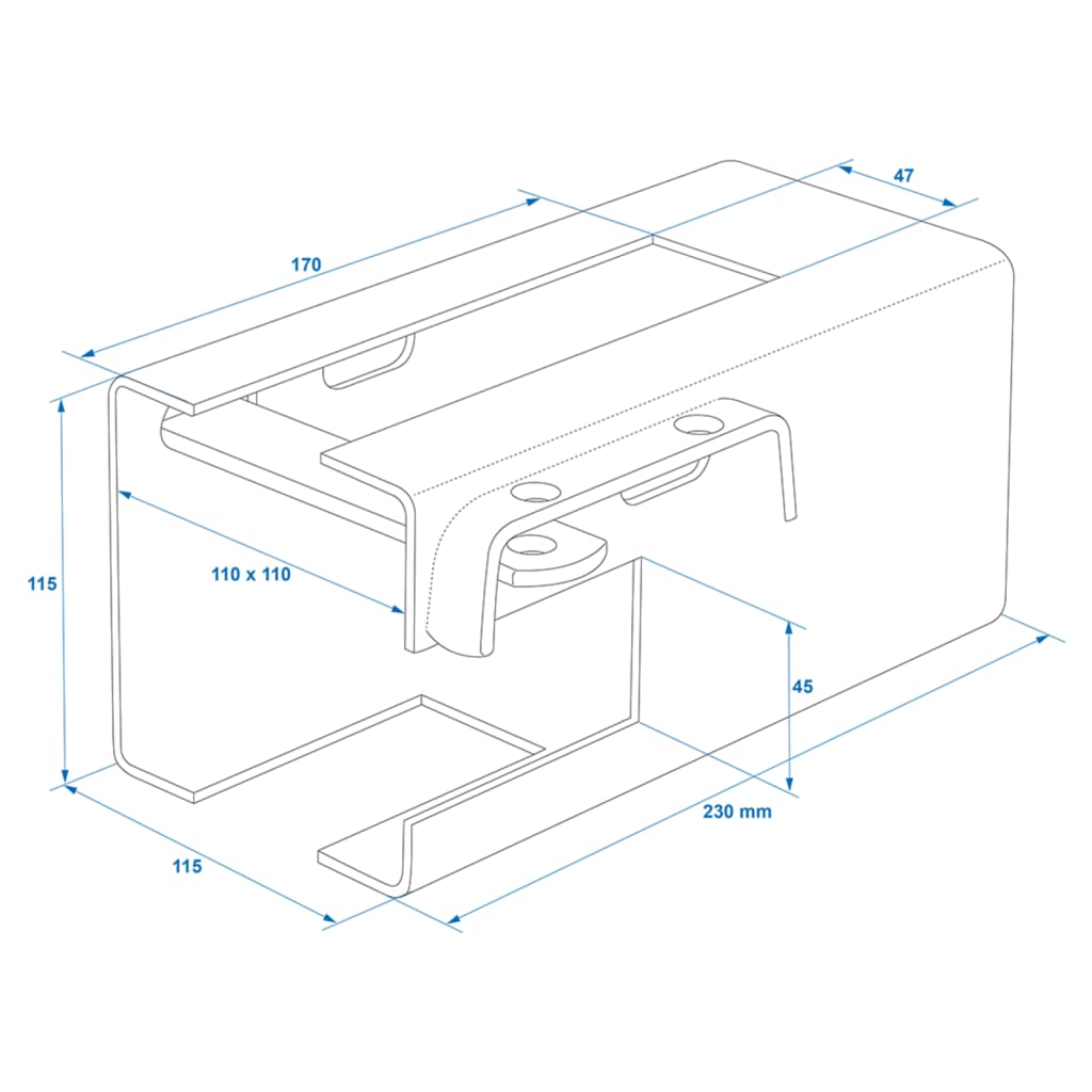 ProPlus Coupling Hitch Lock with Lock 110 x 110 mm 341325S