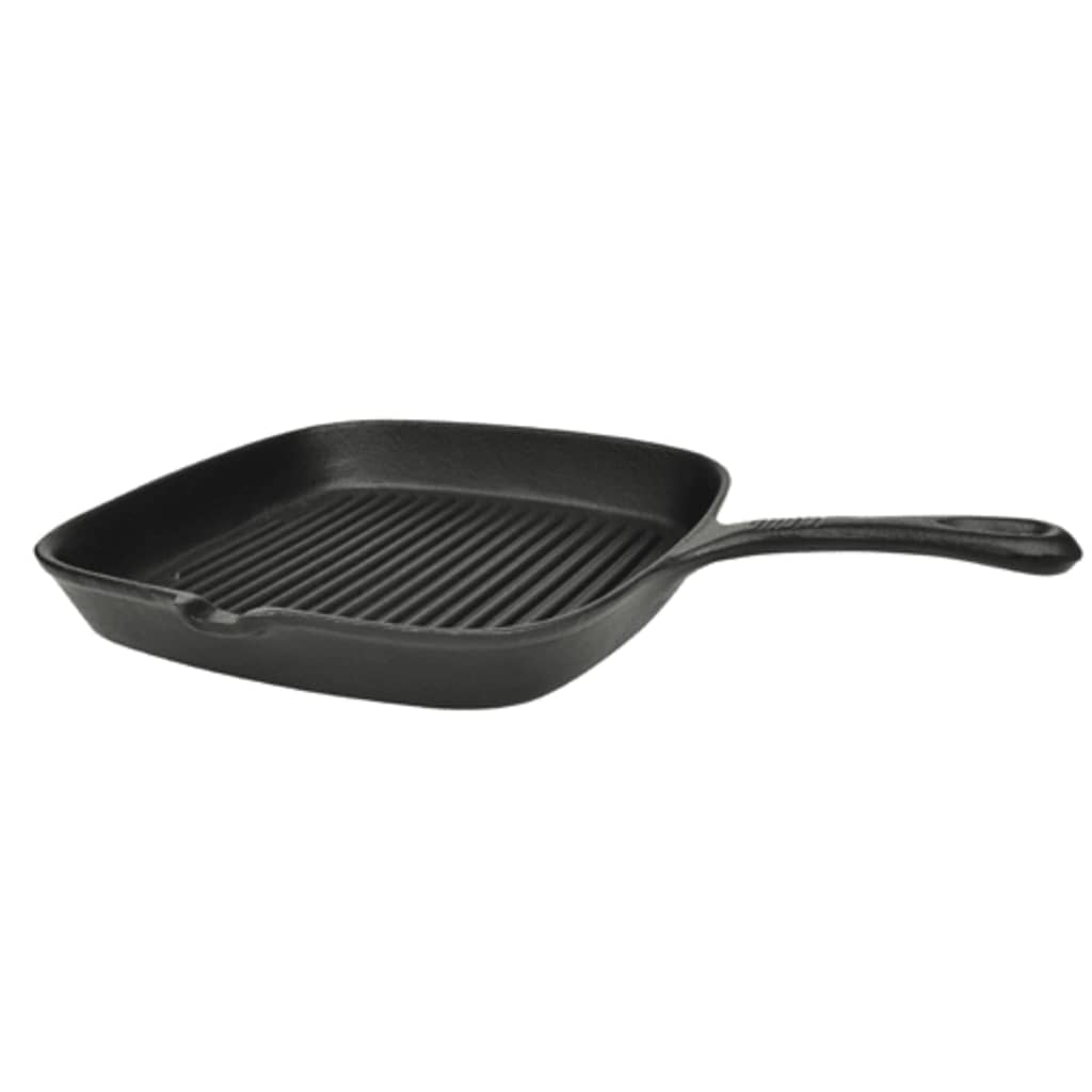 vidaXL Grill Pan Cast Iron 24x23 cm