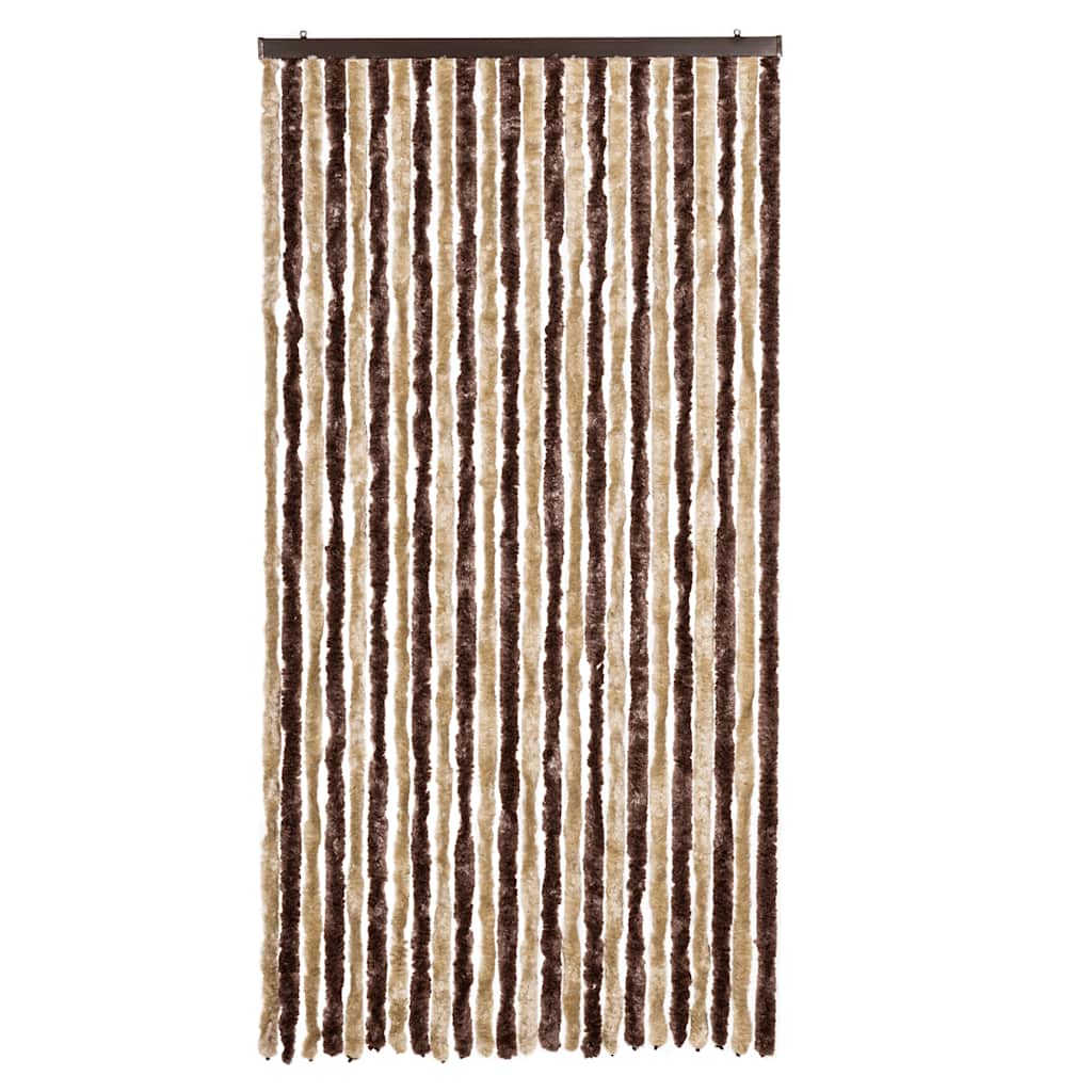 240572 vidaXL Insect Curtain Beige and Light Brown 100x220 cm Chenille