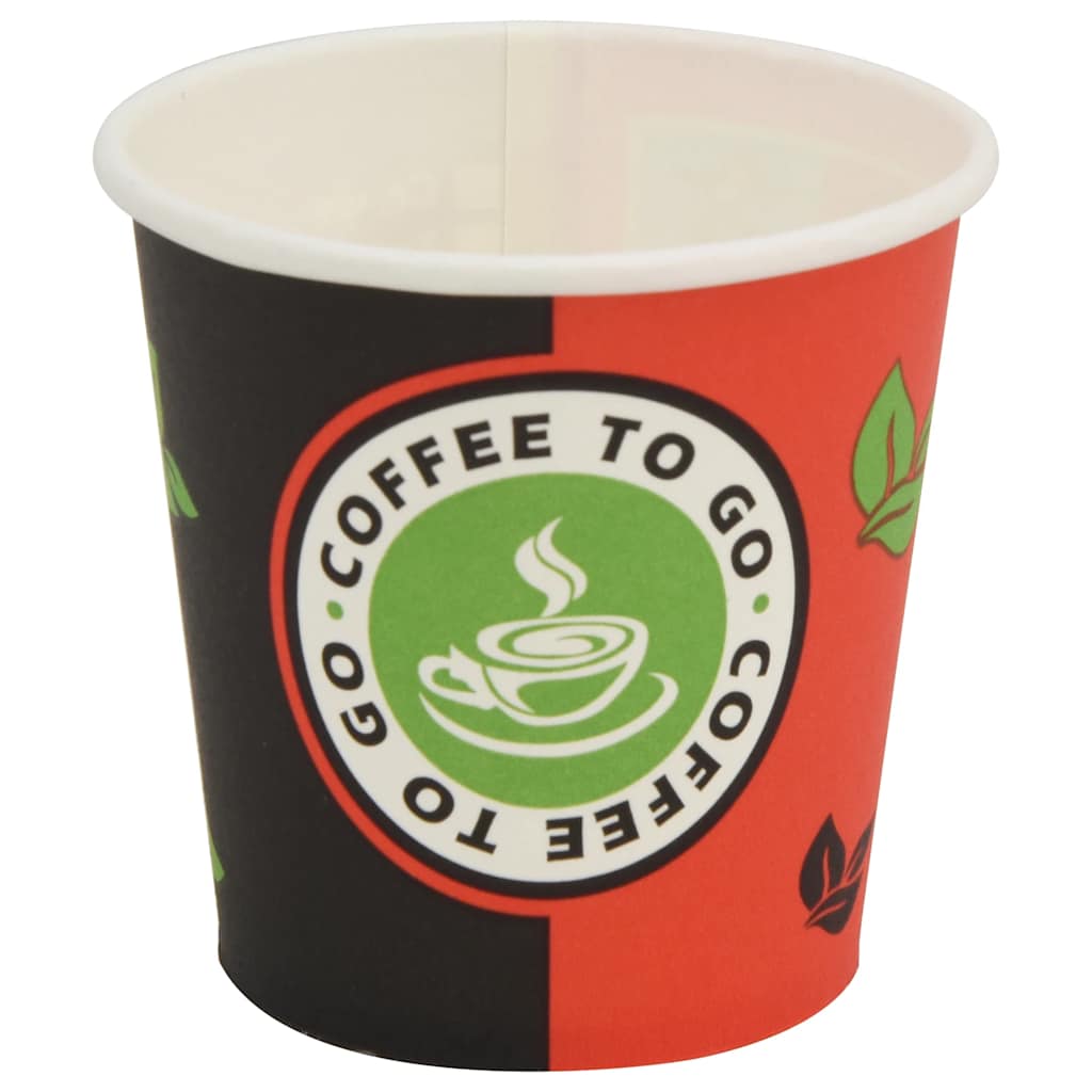 30084 vidaXL 1000 pcs Disposable Coffee Cups Paper 120 ml (4 oz)
