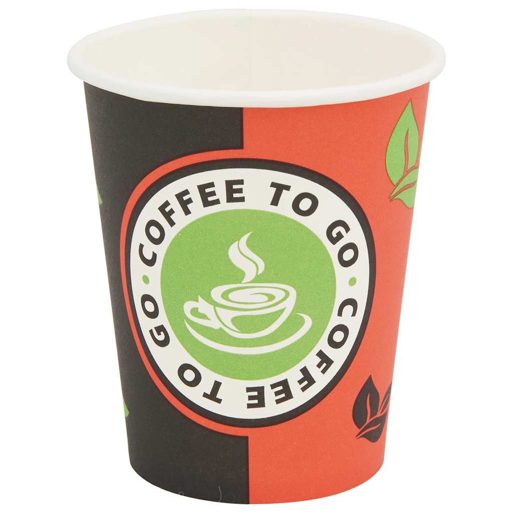 30085 vidaXL 1000 pcs Disposable Coffee Cups Paper 240 ml (8 oz)