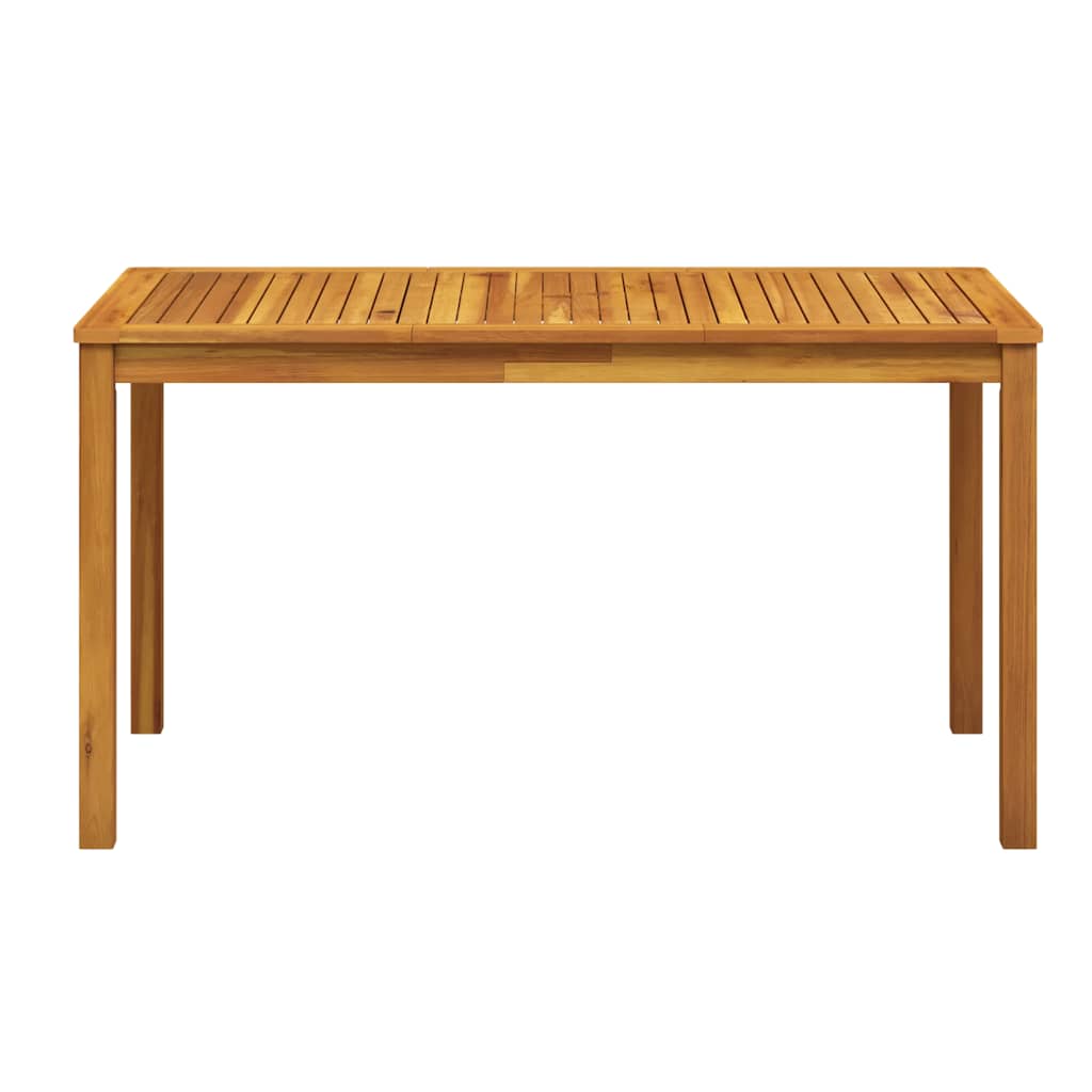 42618 vidaXL Garden Table 140x80x74 cm Solid Acacia Wood
