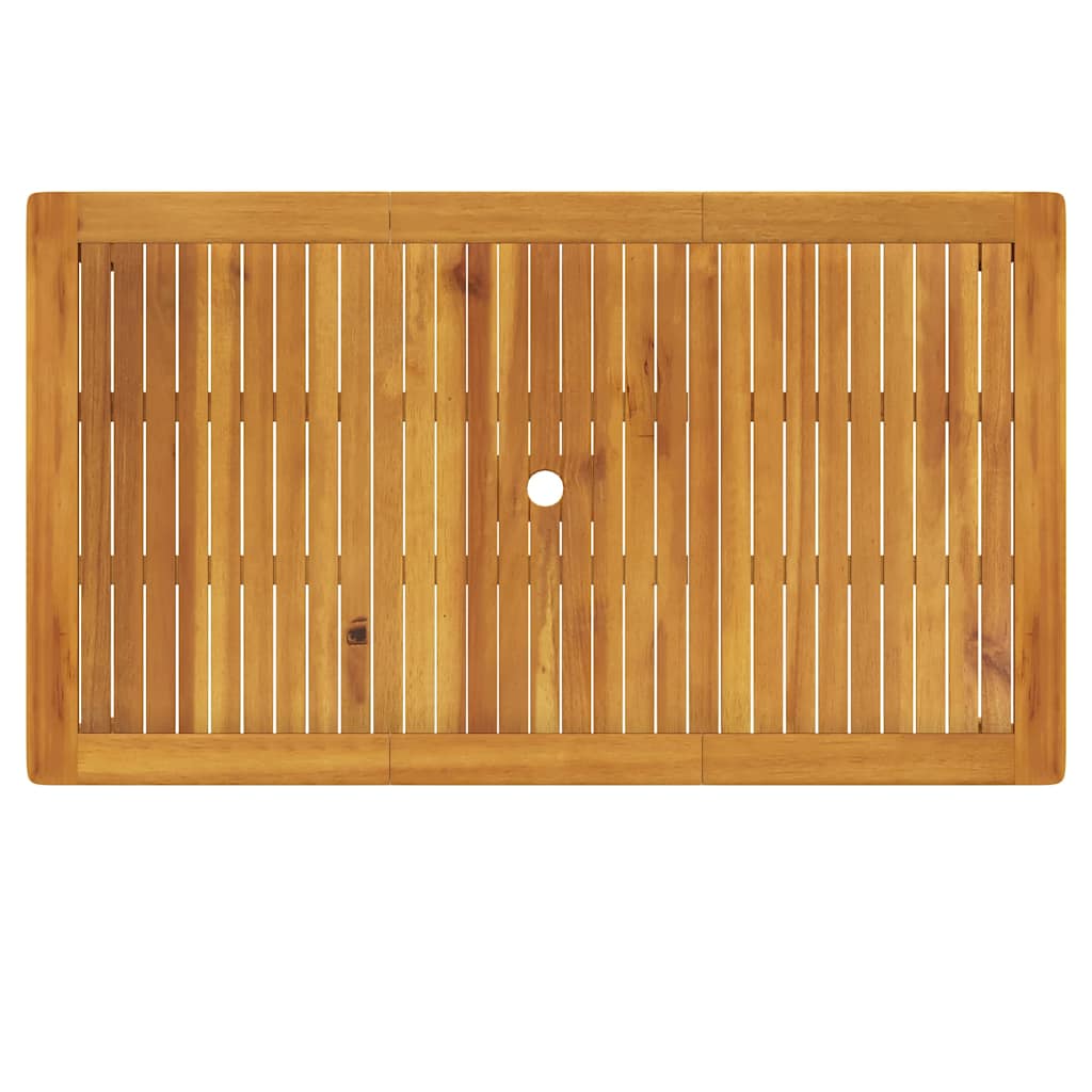 42618 vidaXL Garden Table 140x80x74 cm Solid Acacia Wood