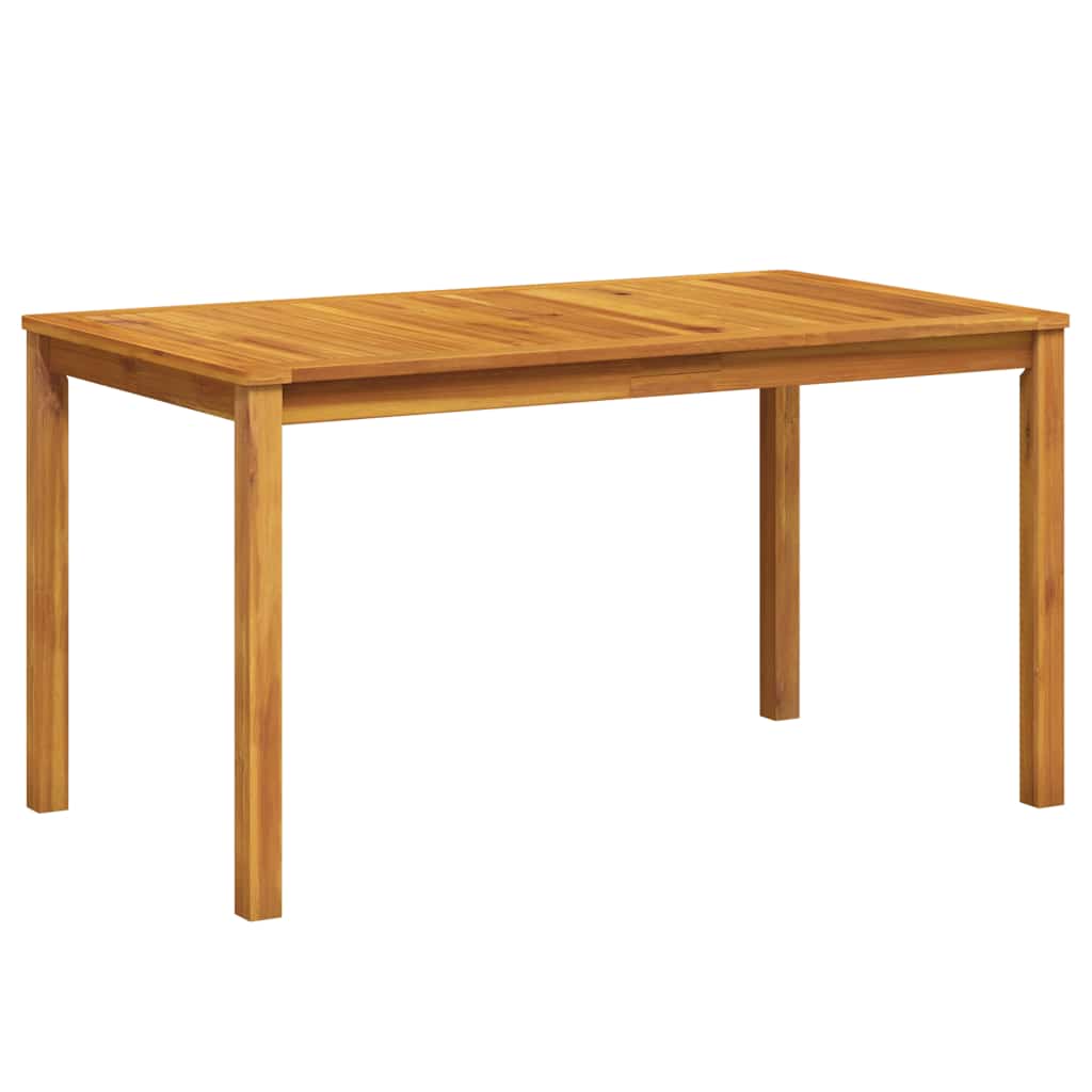 42618 vidaXL Garden Table 140x80x74 cm Solid Acacia Wood