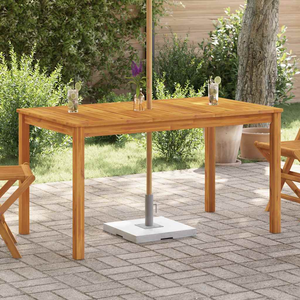 42618 vidaXL Garden Table 140x80x74 cm Solid Acacia Wood