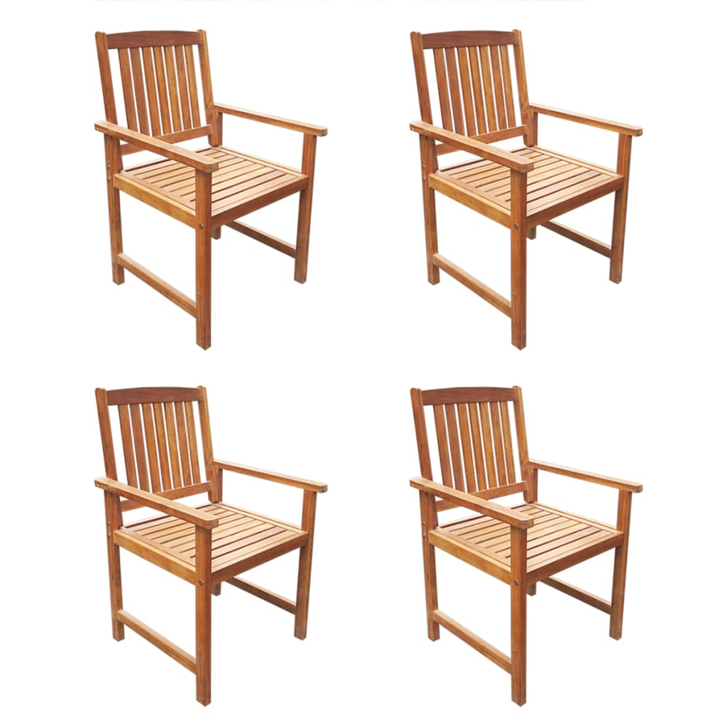 vidaXL 5 Piece Outdoor Dining Set Solid Acacia Wood