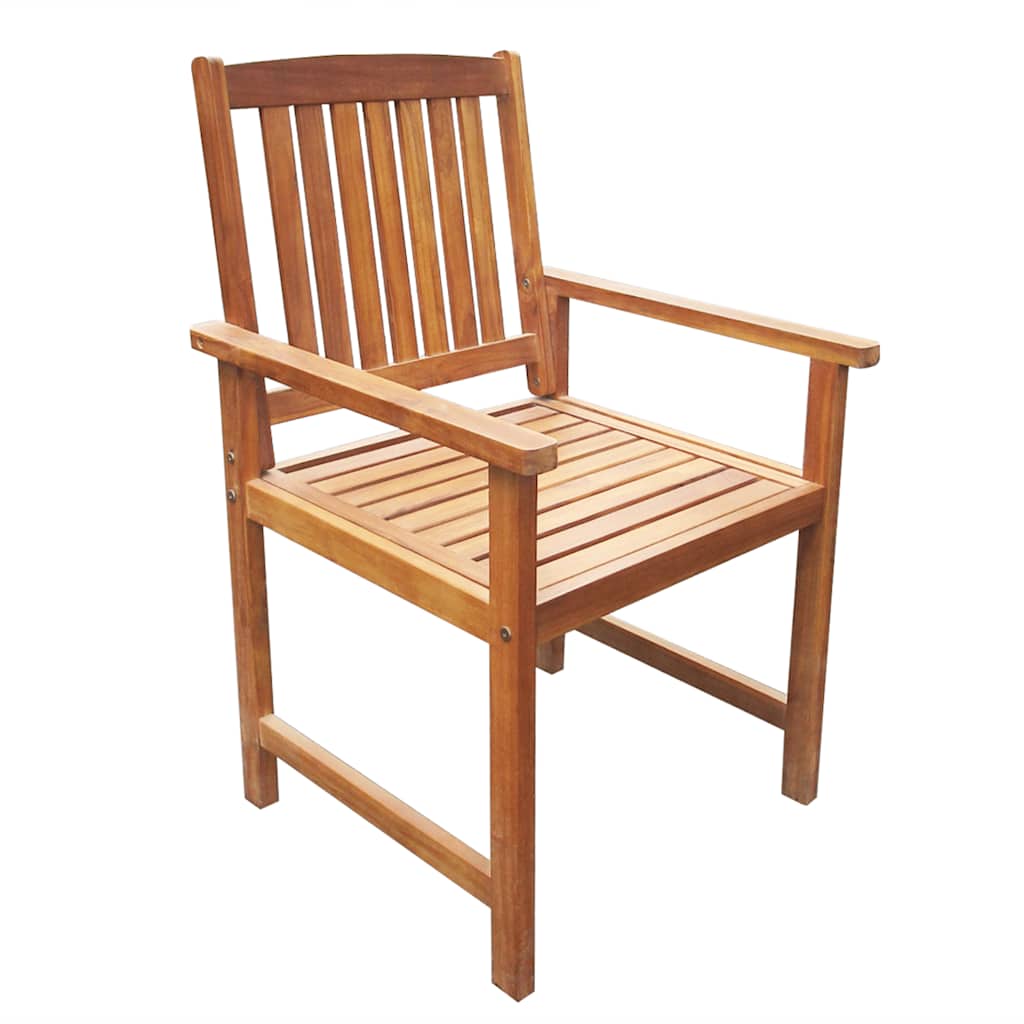 Outdoor Chair | Set of 2 | Brown | Solid Acacia wood | Standard | Durable