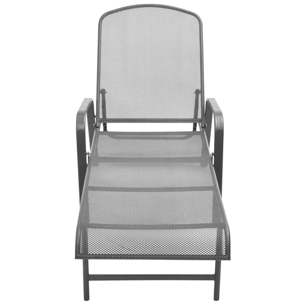 Sunlounger | Anthracite | E-coated, powder-coated steel | Adjustable