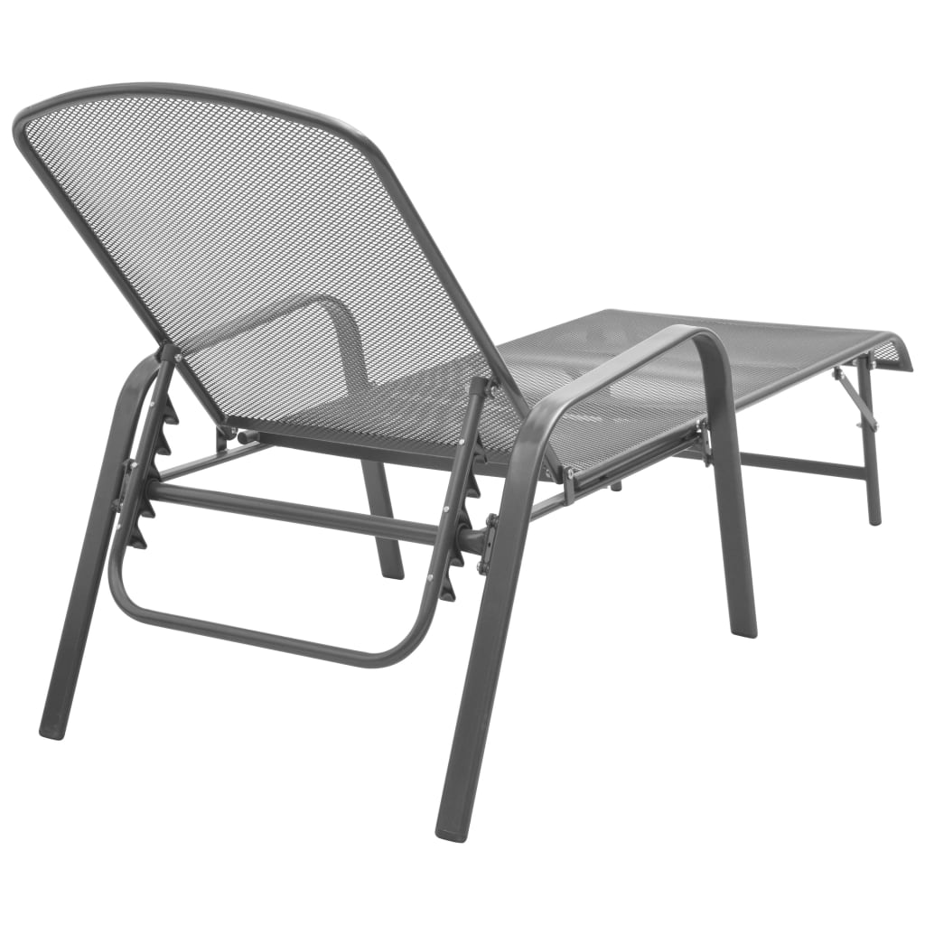 Sunlounger | Anthracite | E-coated, powder-coated steel | Adjustable