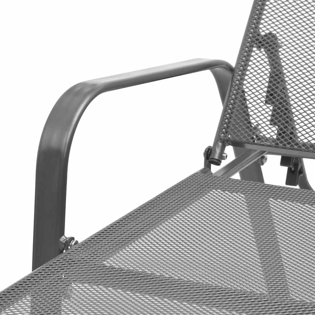 Sunlounger | Anthracite | E-coated, powder-coated steel | Large