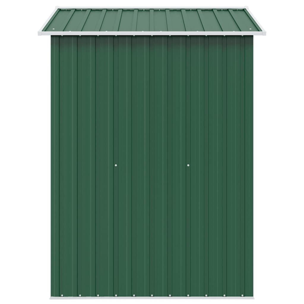 Garden Storage Shed Green Metal 204x132x186 cm