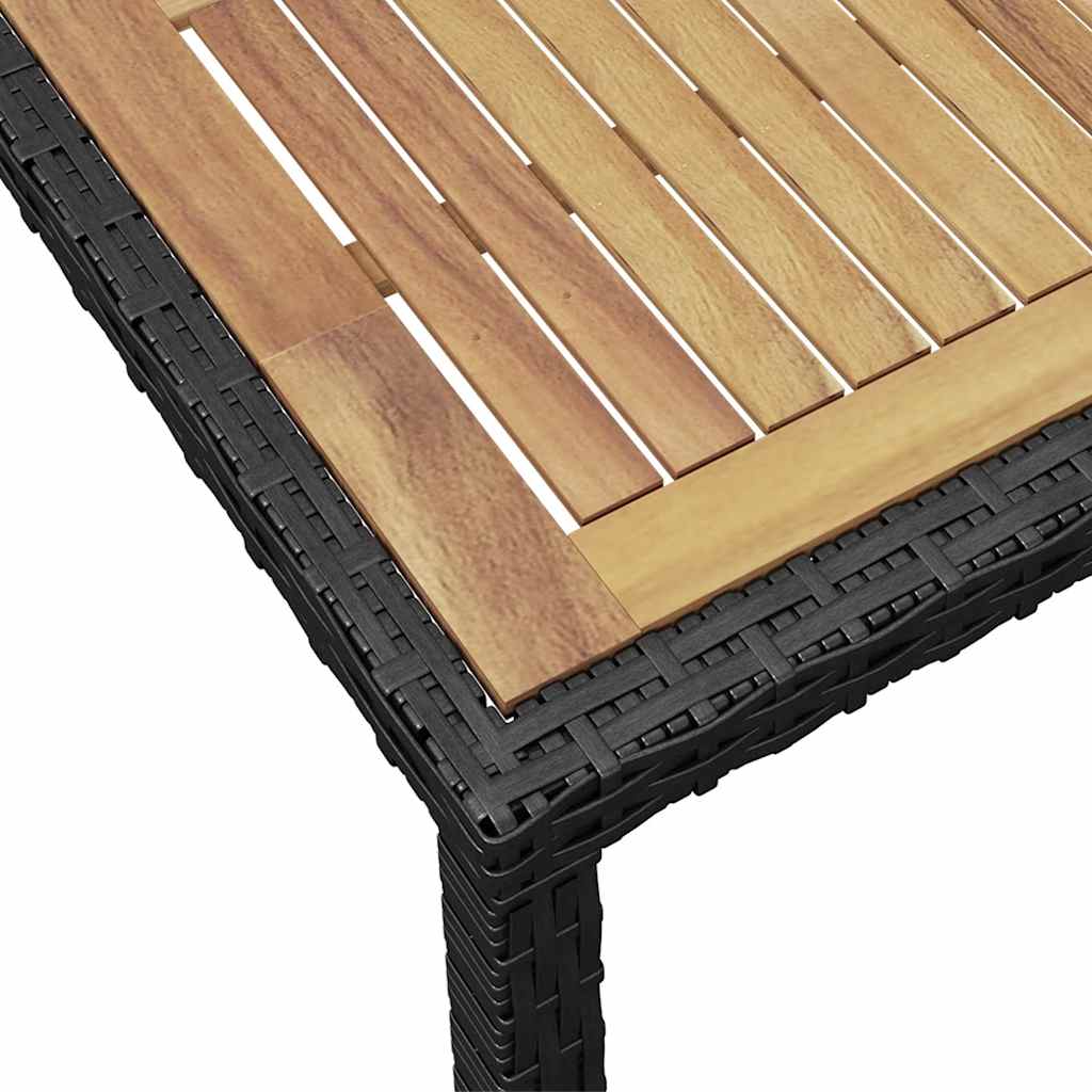 42913 vidaXL 7 Piece Outdoor Dining Set with Cushions Poly Rattan