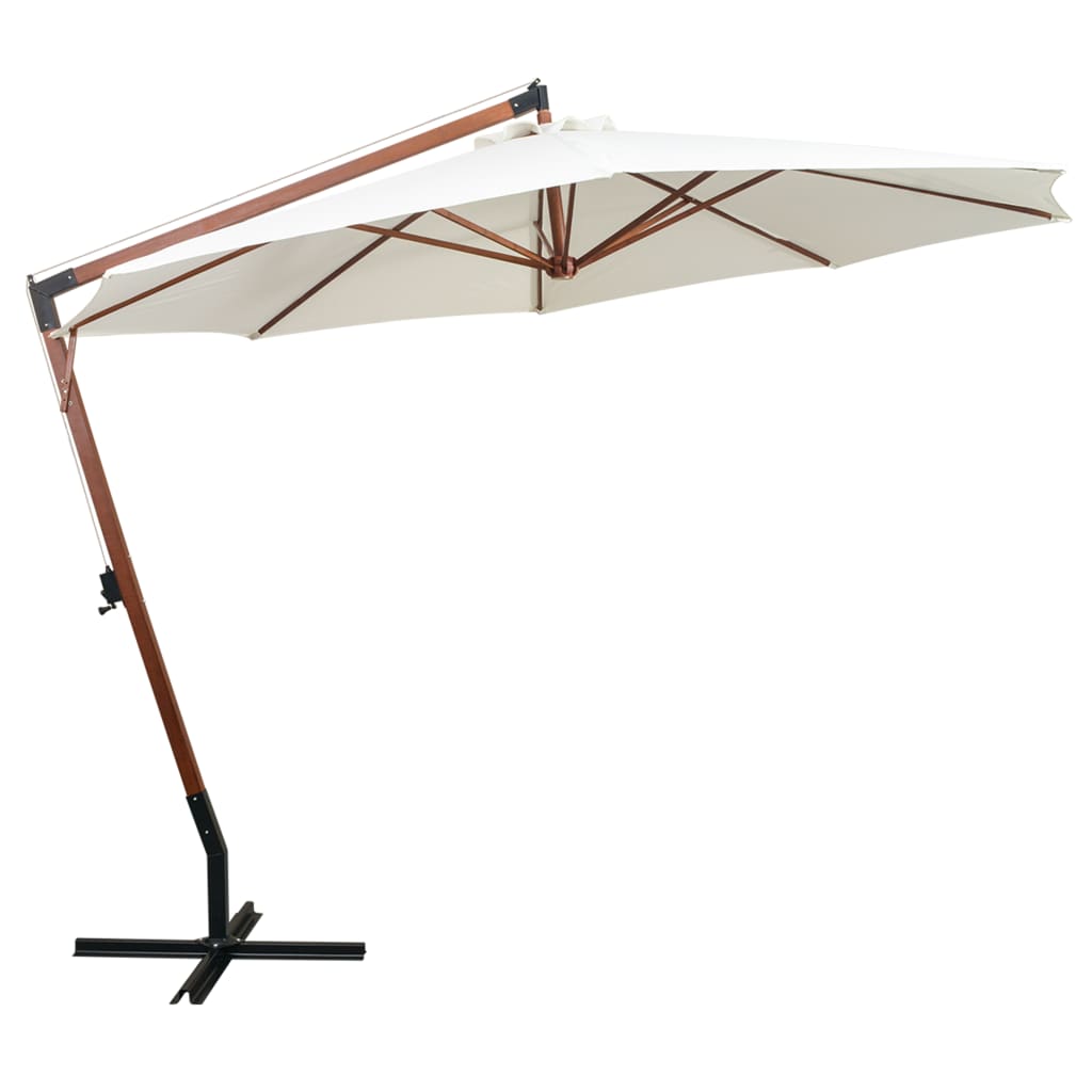 Garden Parasol | White | Polyester fabric | 3.5m diameter