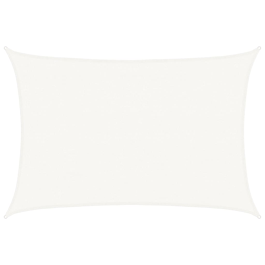 Sunshade Sail HDPE Rectangular 4x6 m White