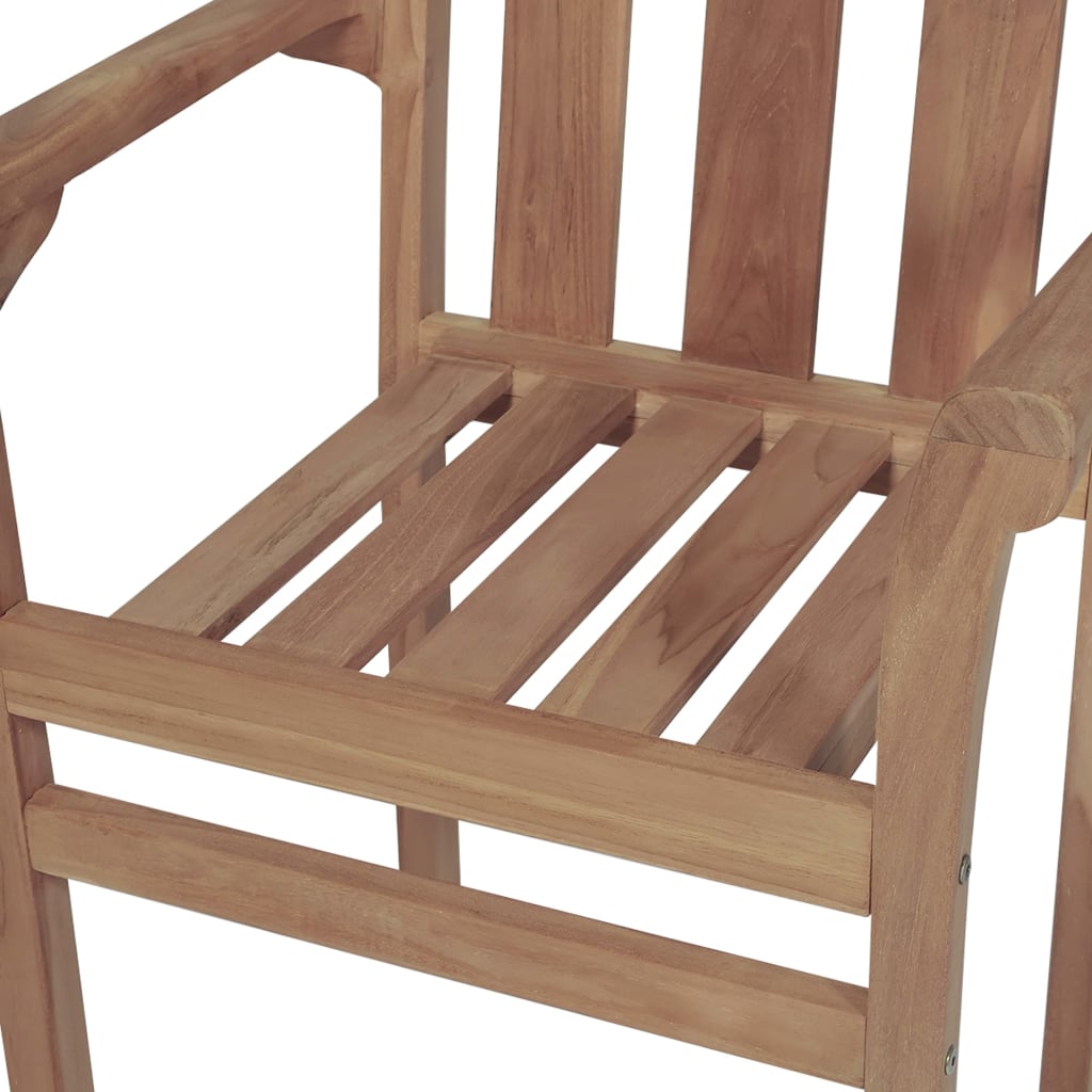 Stackable Chair | Set of 2 | Warm Teak | Teak wood | Standard | Stackable
