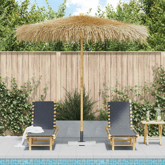 43160 vidaXL Bamboo Parasol with Banana Leaf Roof 210 cm