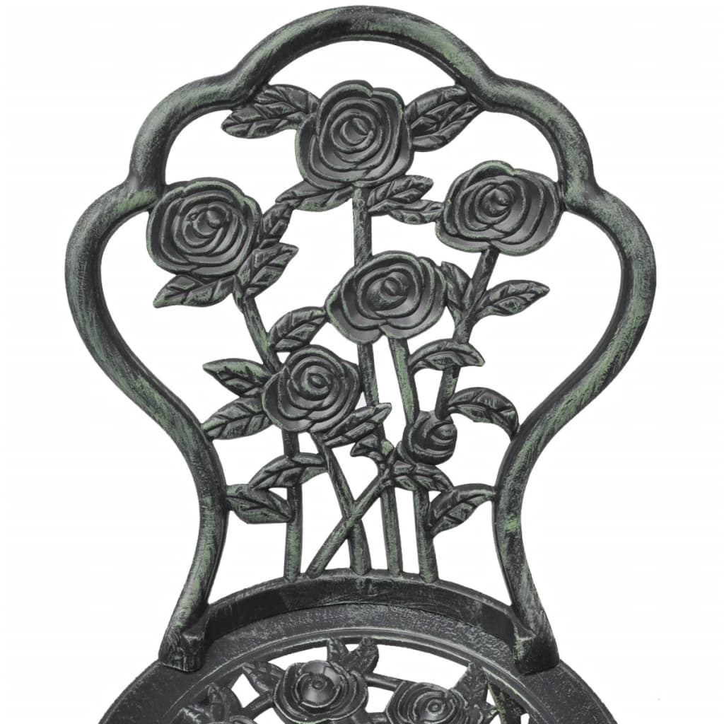 Garden Chair |  Set of 2 | Green | Cast aluminium, cast iron | Standard