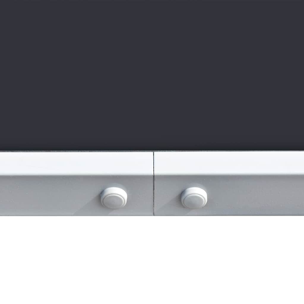 43305 vidaXL Garden Table 150x90x74 cm Black Steel