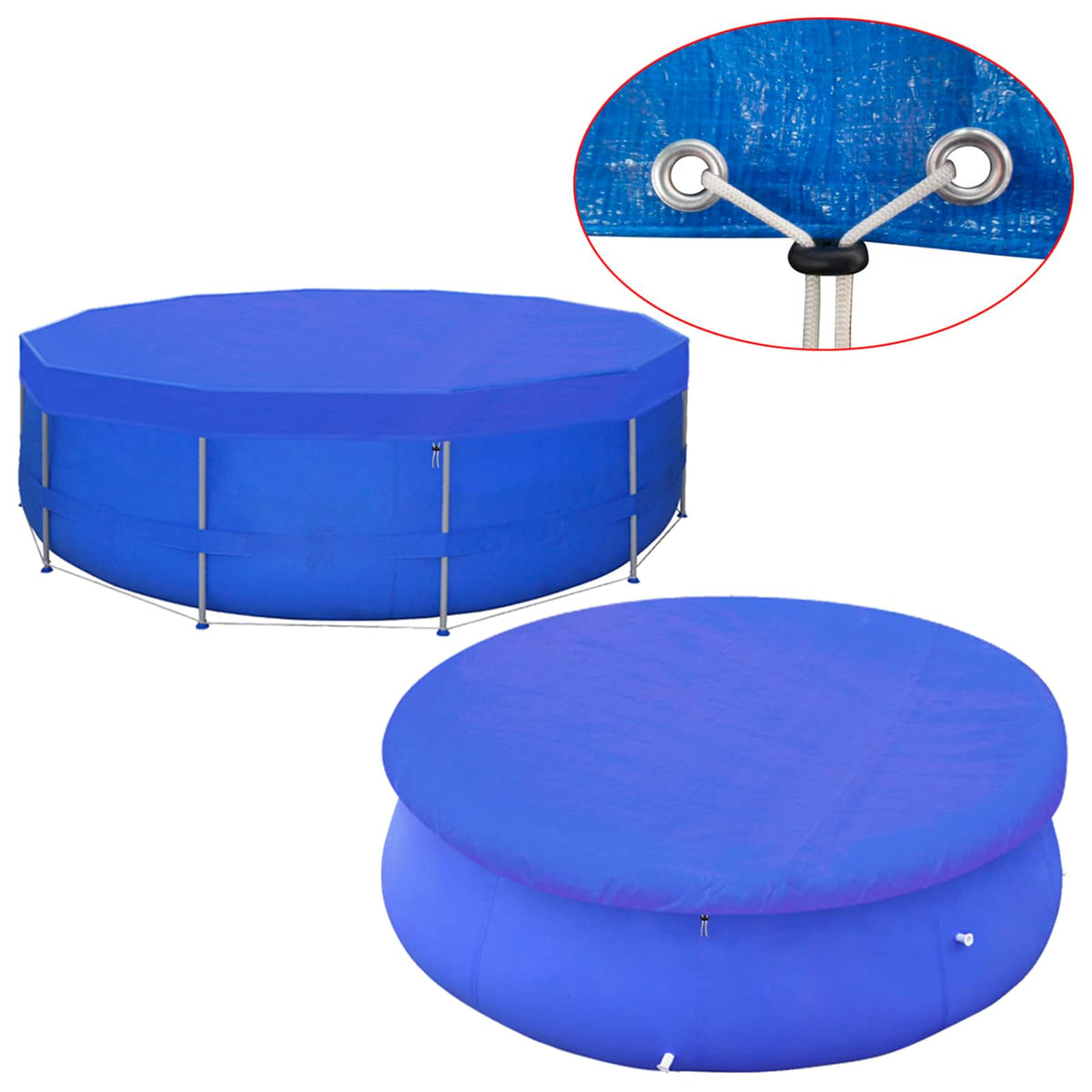 Pool Cover PE Round 460 cm 90 g/m²