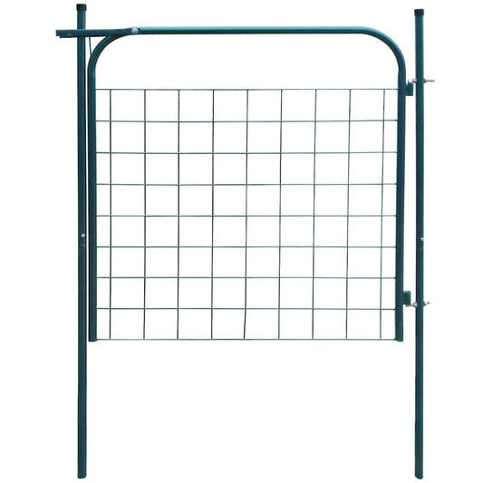142292 vidaXL Garden Fence Gate 100x100 cm Green