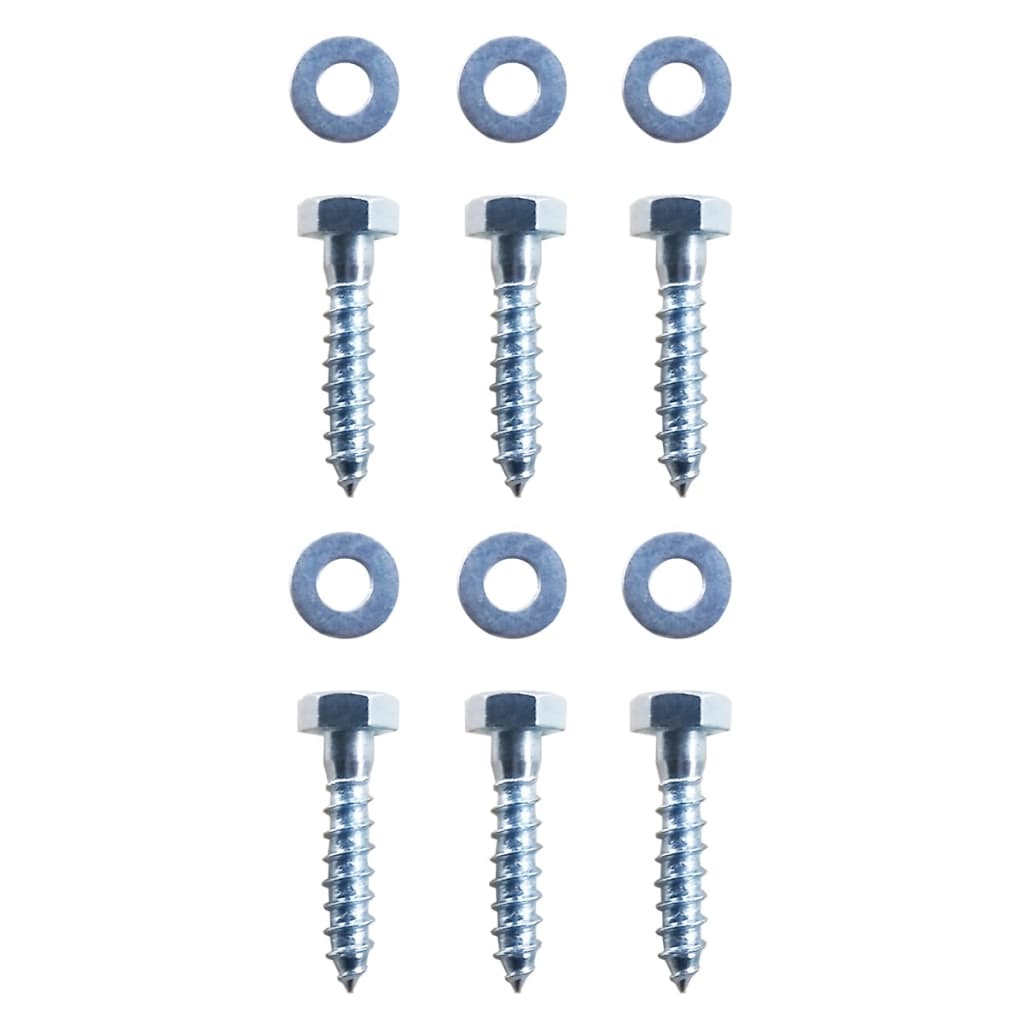 L-shaped Ground Anchors 2 pcs Galvanised Steel 5x5x50 cm