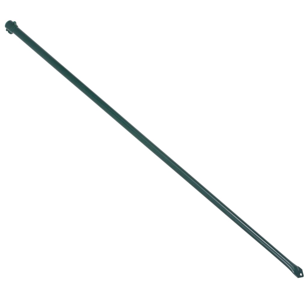 142309 vidaXL Garden Posts 10 pcs 1 m Metal Green