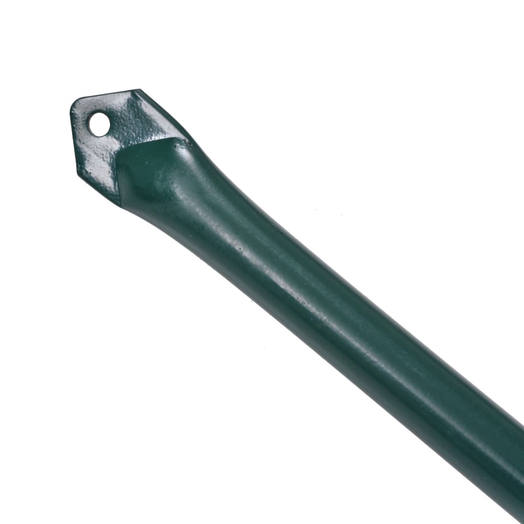 142309 vidaXL Garden Posts 10 pcs 1 m Metal Green