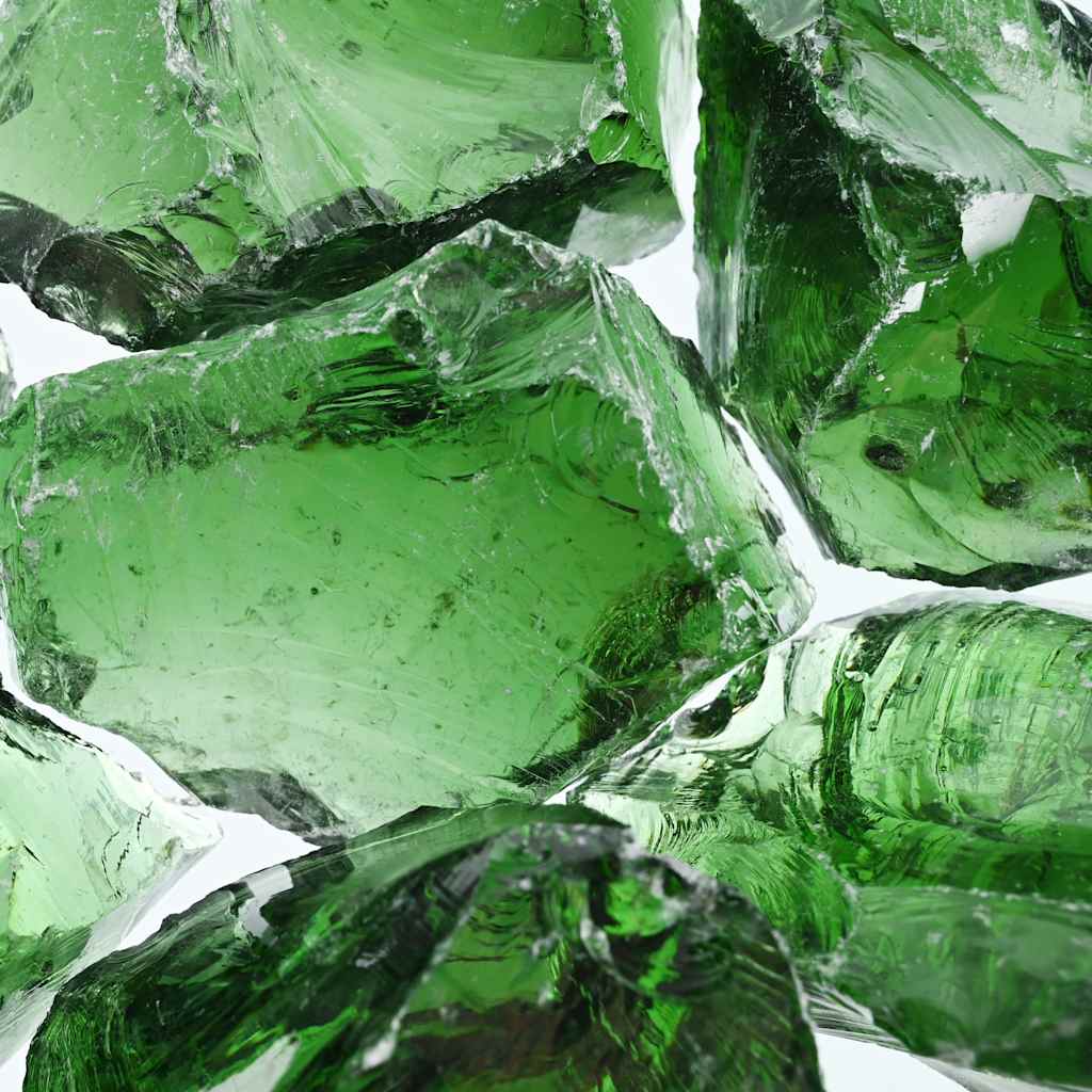 Gabion Rocks Glass Green 60-120 mm 25 kg