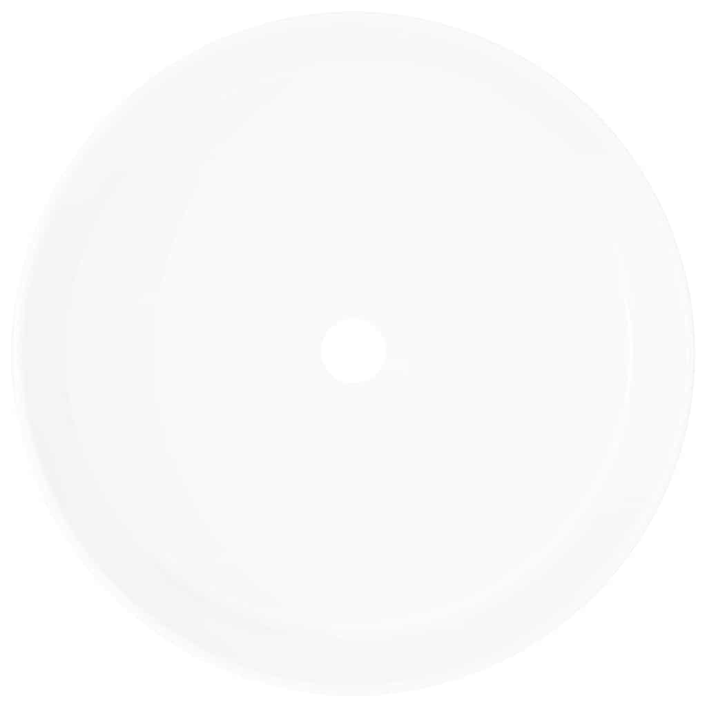Basin Round Ceramic White 40x15 cm