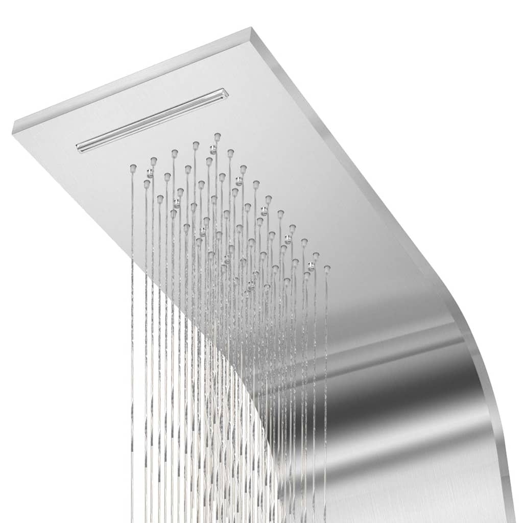 Shower Panel System Stainless Steel Curved