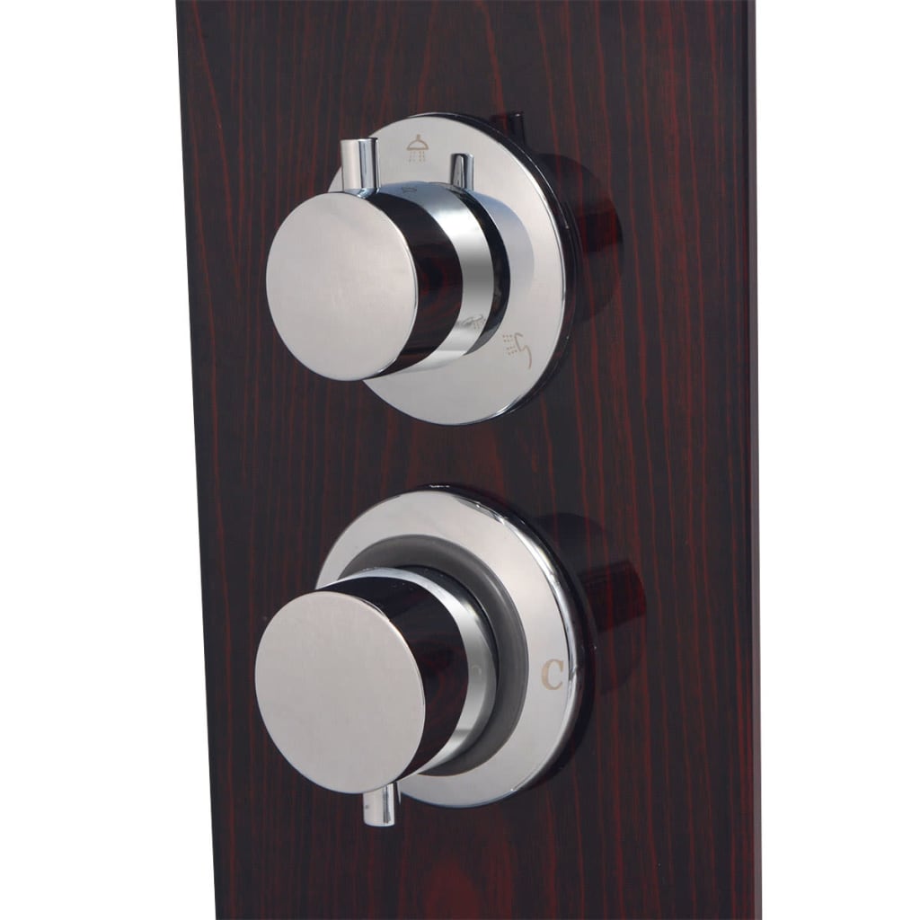 Shower Panel System Glass Brown
