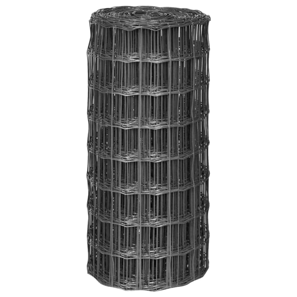 Euro Fence Steel 10x0.8 m Grey